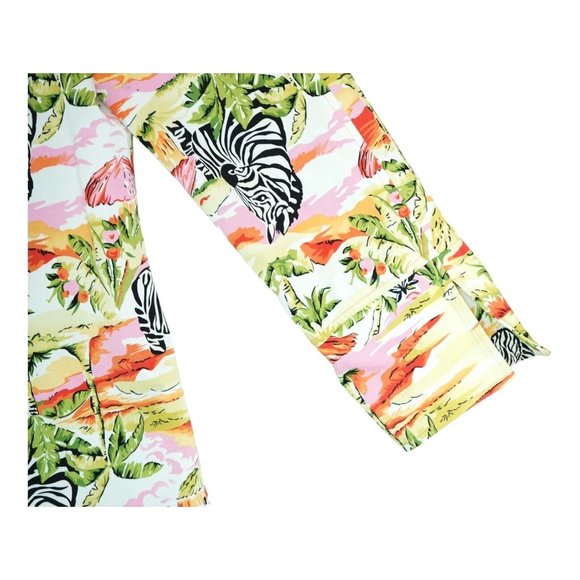 Collection Harve Bernard Women's Jacket Zebra Statement Silk Lining Size 16 - Picture 5 of 8